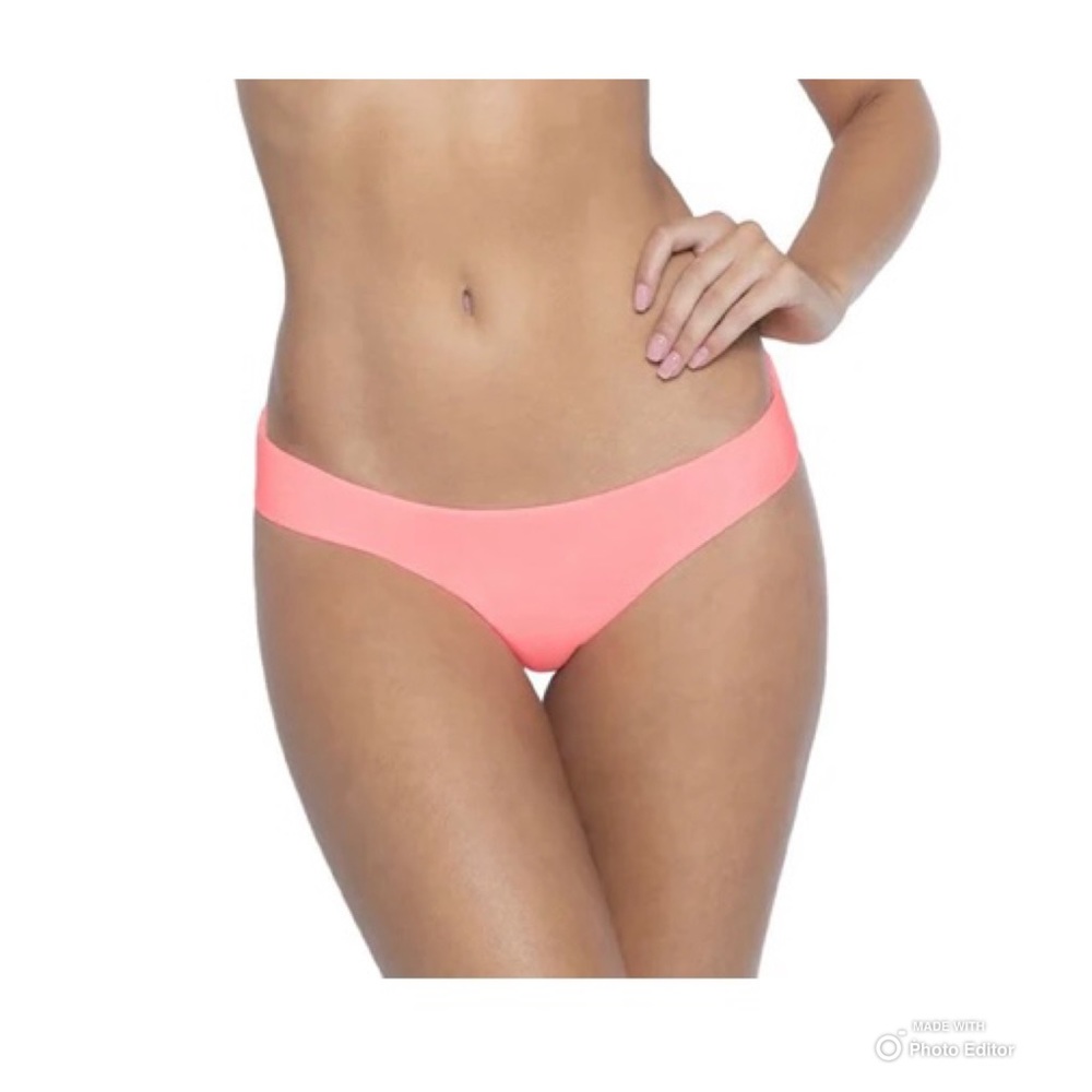 PQ Starfish Basic Ruched Full Bikini Bottom Size Small NWT